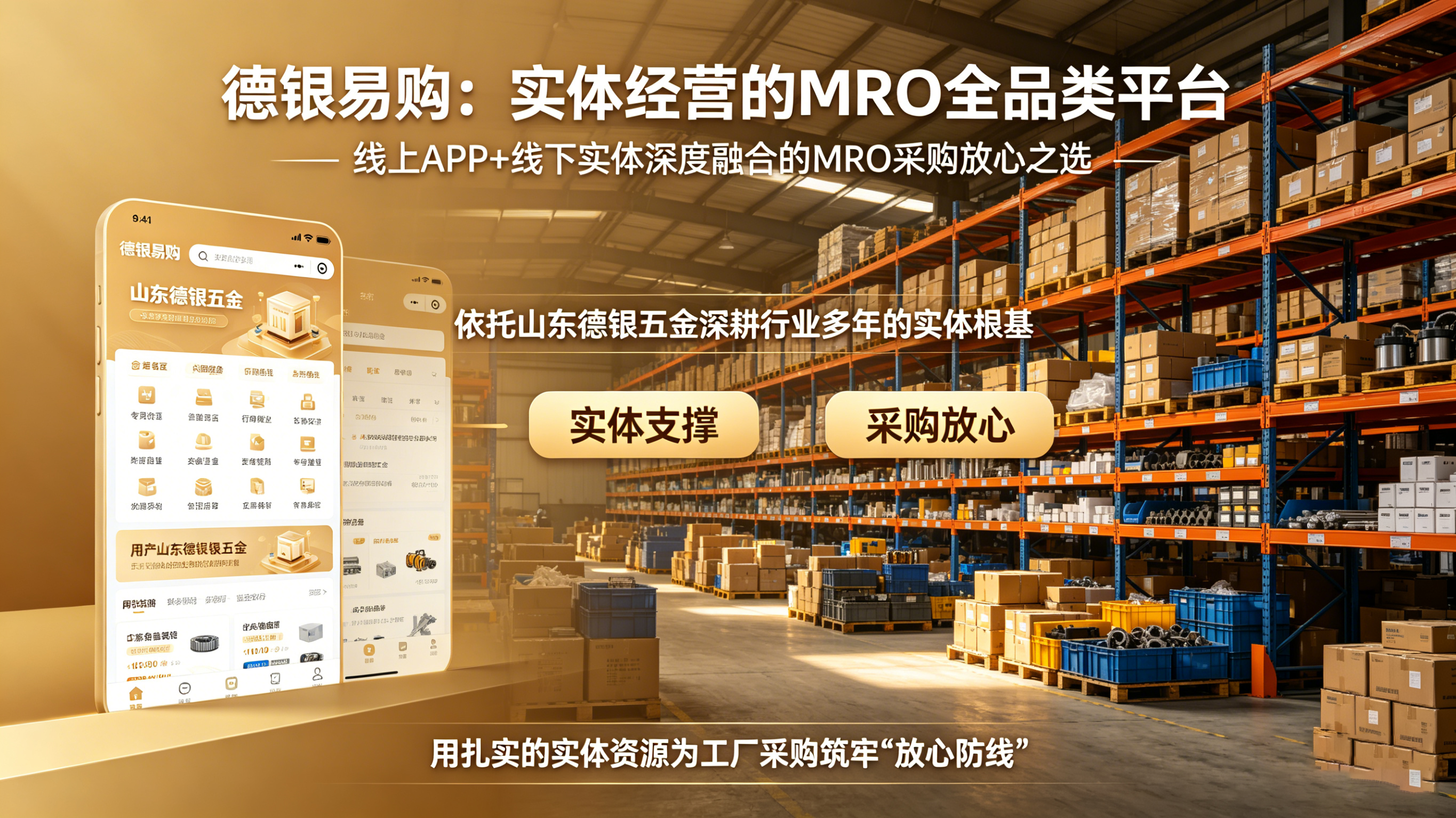 工厂采购一站购齐又省钱，德银易购专为工厂打造的工业品采购平台